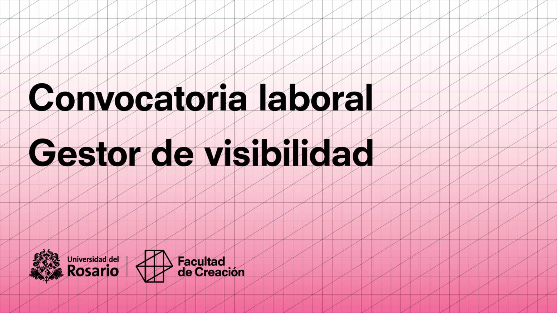 Convocatoria laboral - Gestor de visibilidad