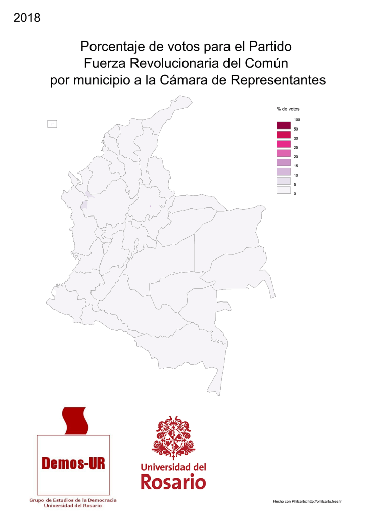 mapa FARC Camara