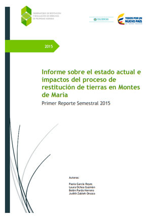 Impacto de la Restitución en Montes de María - 2015-1