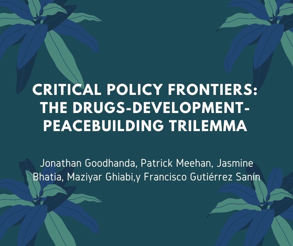 Critical policy frontiers: The drugs-development-peacebuilding trilemma
