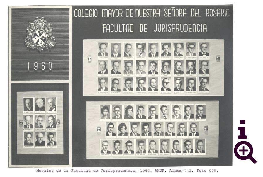 Colegio mayor de nuestra señora del rosario facultad de jurisprudencia 1960