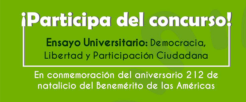 Concurso de Ensayo Universitario organizado por la Embajada de México