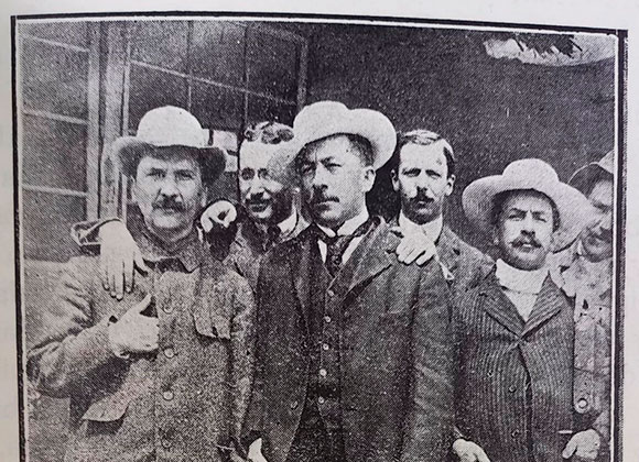 Cazadores de la Herrera: Miguel Abadía, Nemesio Camacho, Manuel M. Madero y Holguín.