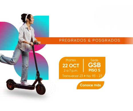 Feria  financiera pregrados & posgrados ¡encuentra la mejor opción para invertir en el programa de tu interés! Martes 22 oct 2 a 7 p.m. Sede gsb piso 5 transversal 23 # no. 93 - 23