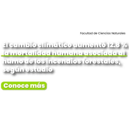 El cambio climático aumentó 12.8 % la mortalidad humana asociada al humo de los incendios forestales, según estudio,  Conoce más