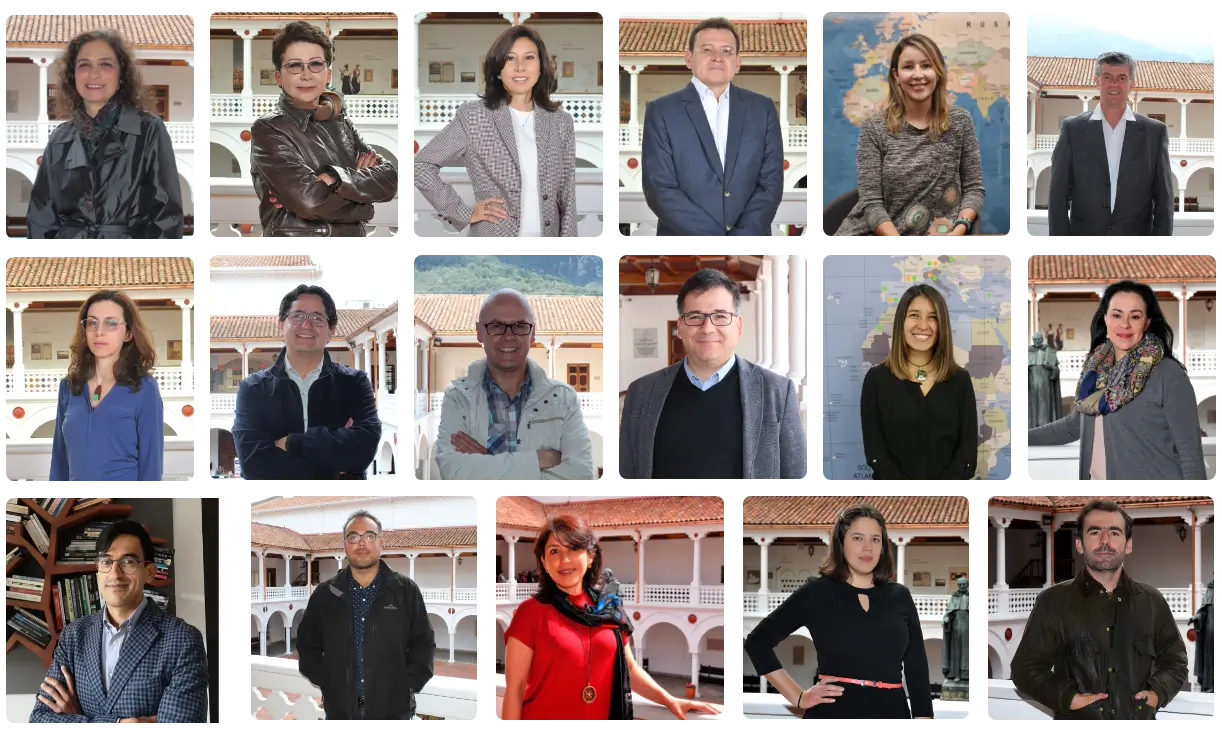 Mosaico de profesores del programa de Gestión y Desarrollo Urbanos