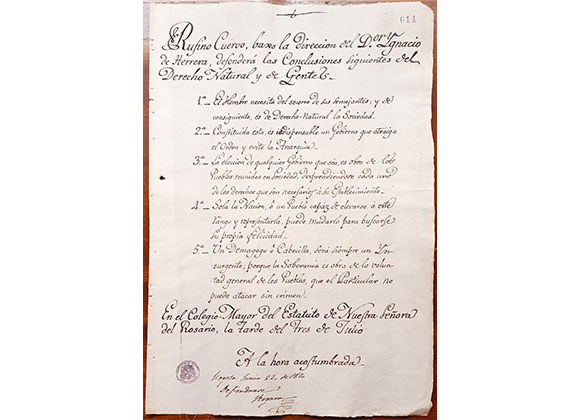 Rufino Cuervo y la educación