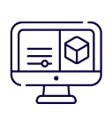 Proyectos académicos para posgrados - Ícono de software académico