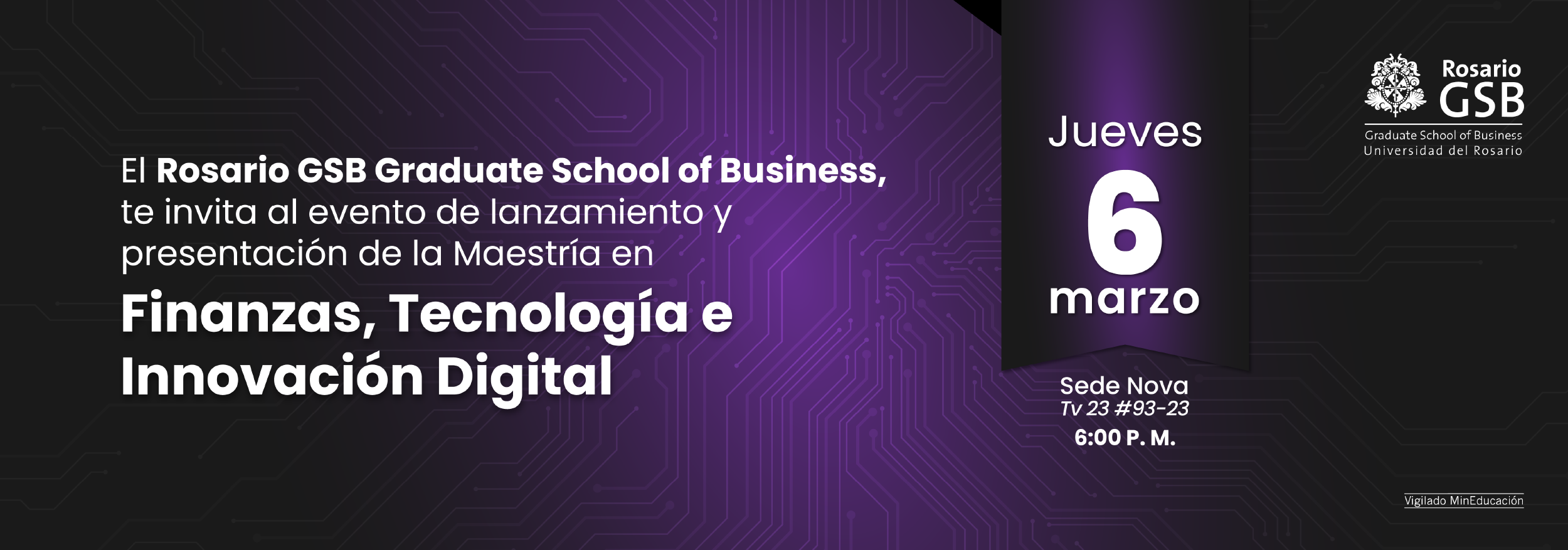 Lanzamiento Maestría en Finanzas, Tecnología e Innovación Digital