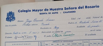 matricula-de-jorge-camilo-torres-en-cuarto-ano