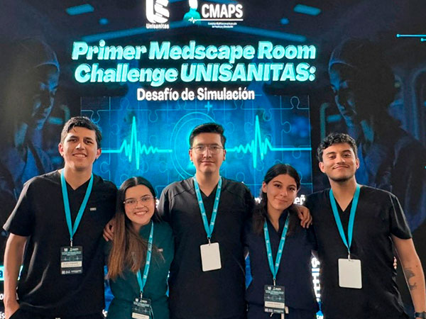 Estudiantes de Medicina de la Universidad del Rosario en el MedEscape Room Challenge Unisanitas 2026