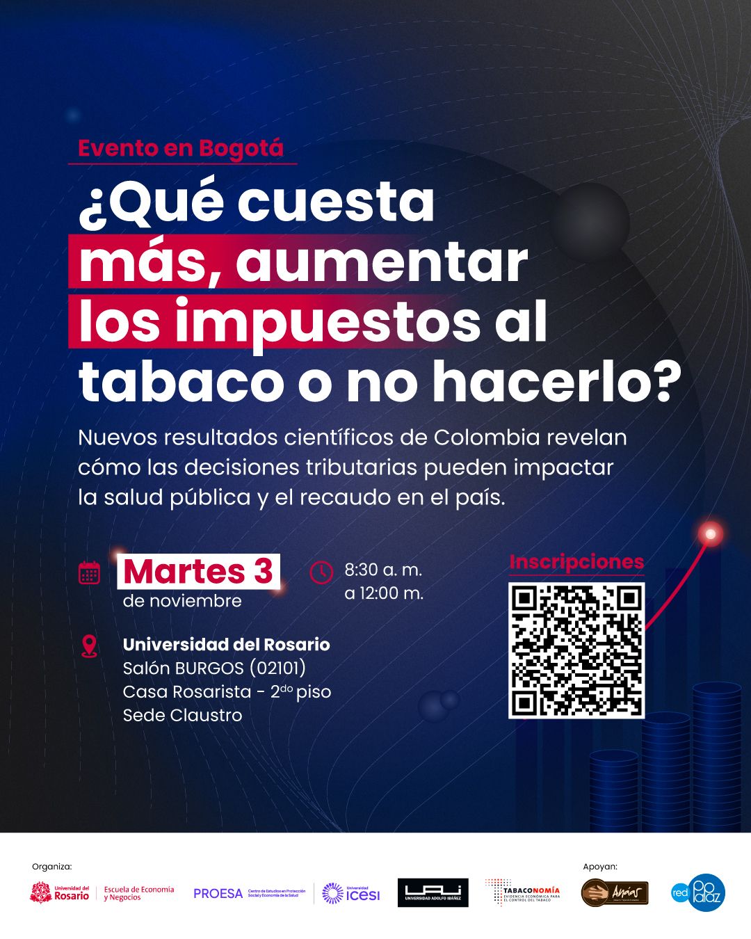 Evento: ¿Qué cuesta más, aumentar los impuestos al tabaco o no hacerlo?