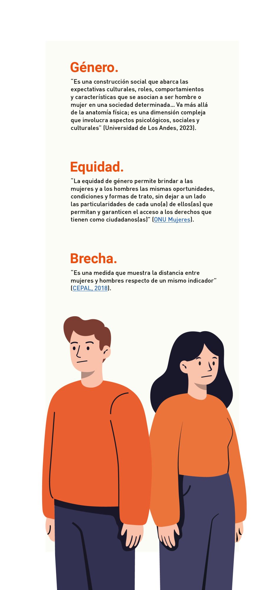 Género. Equidad.  Brecha 