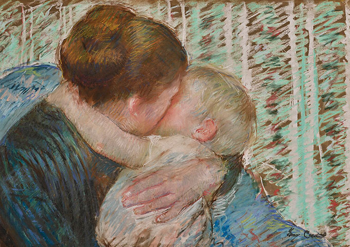 Figura No. 3. Mother and Child (A Goodnight Hug), Mary Cassatt, 1880 Fuente: Wikimedia Commons