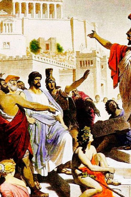 Discurso fúnebre de Pericles en el ágora de Atenas