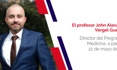 El profesor John Alexander Vergel Guerrero, nuevo director del programa de Medicina de la Escuela de Medicina y Ciencias de la Salud