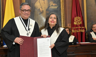 La Universidad del Rosario distingue al doctor Alejandro Venegas Franco con la Orden del Fundador