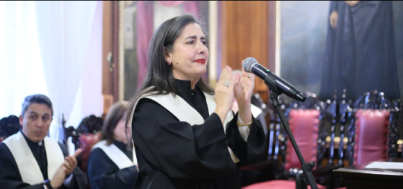 Ana Isabel Gómez en la posesión de la Consiliatura 2023-2027