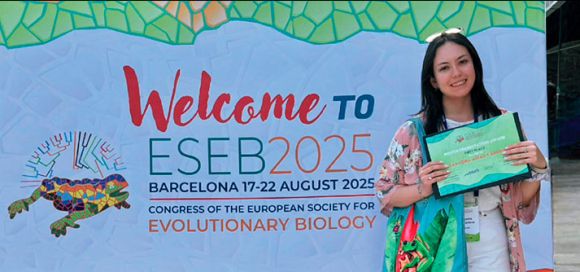 Premio mejor póster en el Congreso Europeo de Biología Evolutiva, ESEB 2025