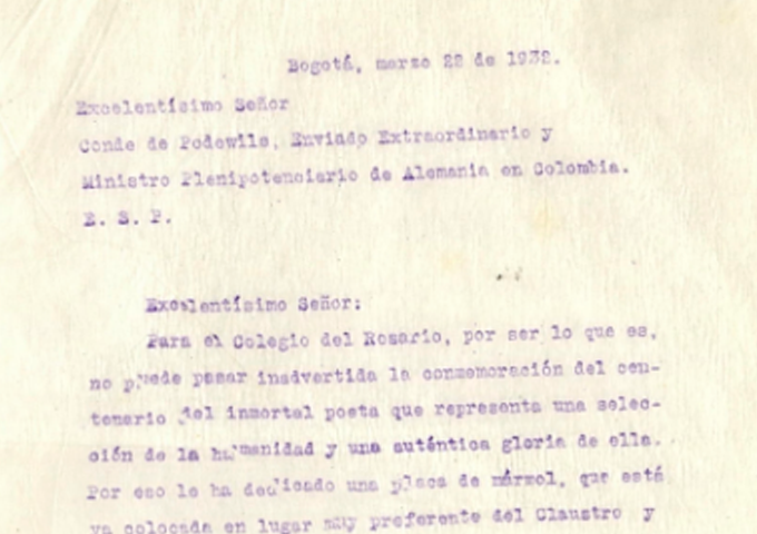 Goethe en el Rosario - documentos