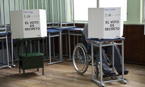 Partidarios del Sí y el No en la Universidad del Rosario 
